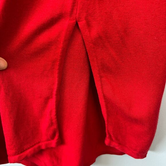 J. Jill Grace Wool Blend Red Sweater Tunic Top Size XL Holidays Christmas - Picture 7 of 10